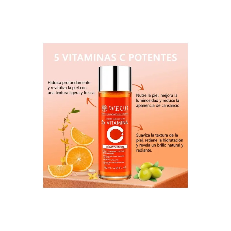 Facial Weud Iluminador Reafirma Y Arrugas:tónico, Pdrn Sérum