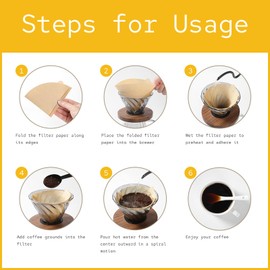 KEETARA Cone Coffee Filters 2, 2-4 Cup, 100 Count, Unbleached Natural Paper, No Blowout, Disposable for Pour Over Coffee Maker and Dripper