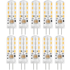 OUSHELUYA G4 120V Led Light Bulb 20W Halogen Equivalent Warm White 3000K 2W 200 Lumen Bulbs 120V Pack of 10
