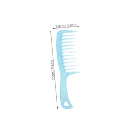 FRCOLOR Transparent Curl Comb for Women Wide Tooth Hairdressing Tool for Effortless Styling Detangling Durable Aesthetic Design for Curly Hair for Salon Use and Social Events