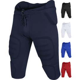 Penveer Youth Football Pants - Safety Integrated Comfortable Youth Football Practice Pants for Boys (Navy, YXXS)