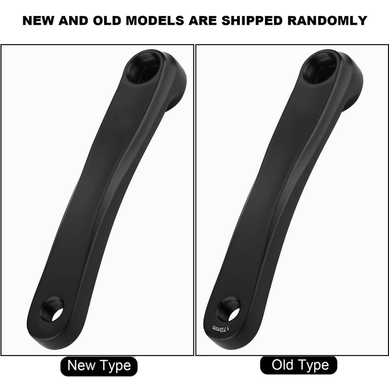 Alomejor Bike crank arm,170mm aluminum alloy single speed crankset left