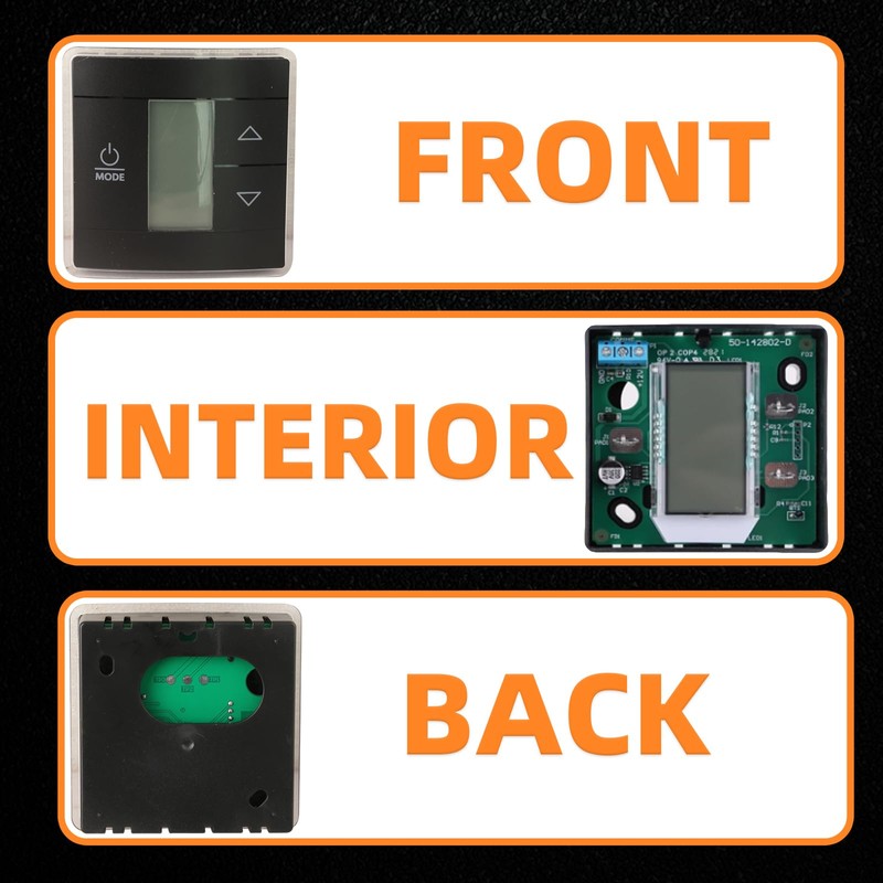 MILIPARTS RV Wall Thermostat Updated Version 3316250.712 Single Zone RV