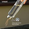 OMNISAFE 27 oz Clear Plastic Water Bottles with Lids for