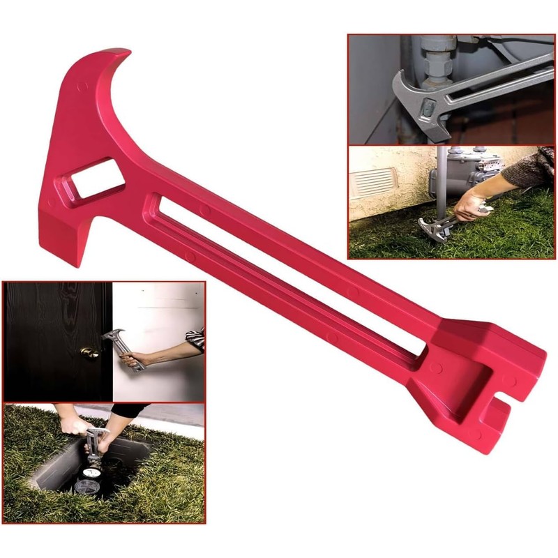 Emergency Tool Gas & Water Shut Off Wrench 4 in