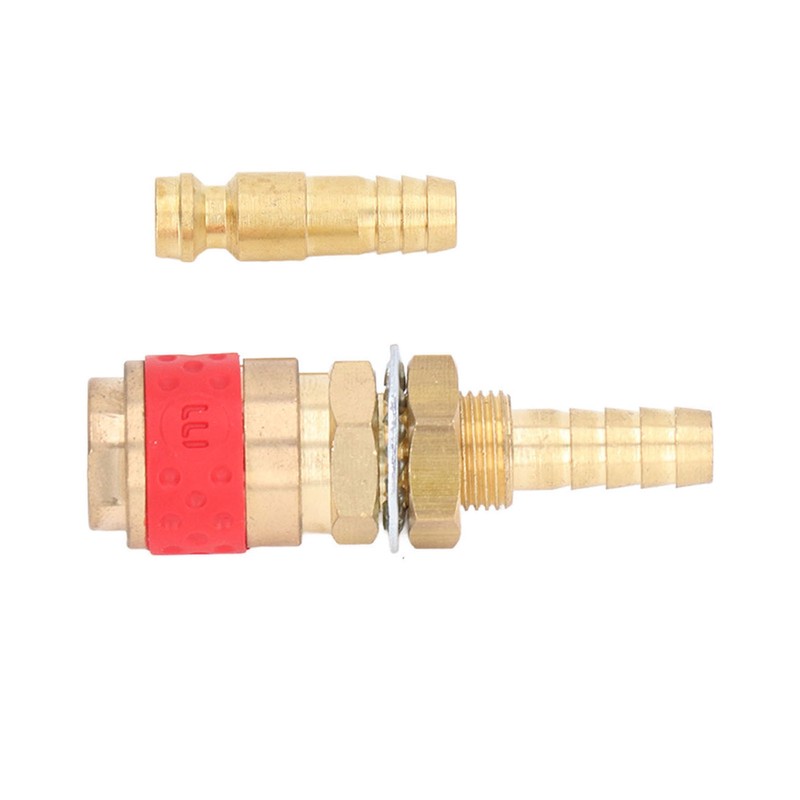 8mm Torch Hose Adapter Brass Connector Quick Coupler Fitting Kit