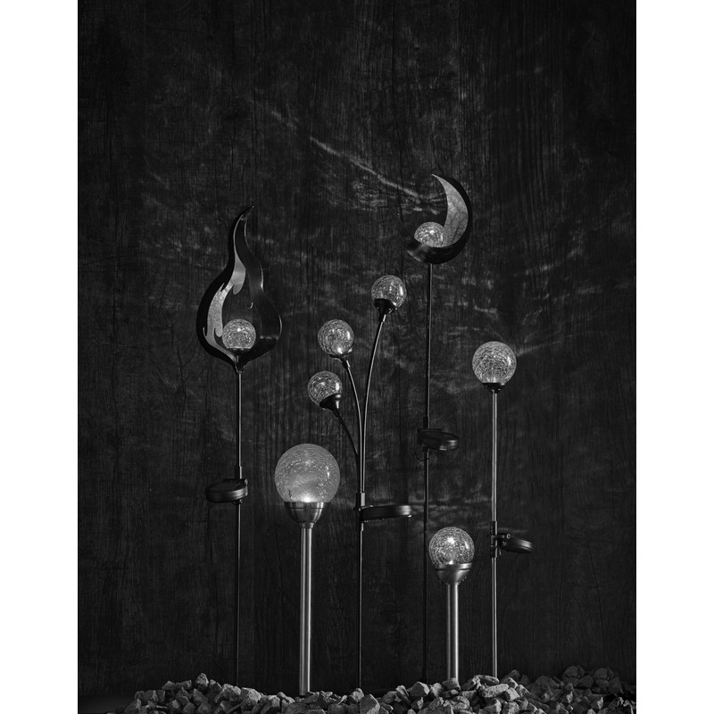 Copy of Star Trading Roma LED Solar Light, Silver/Amber