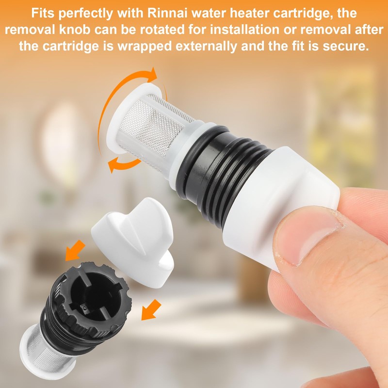 H98-510-S tankless Water Heater Filter Removal Tool Remove knob （White,