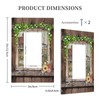 Farm Barn Farmhouse Rustic Country Flower Single Rocker/Decora Light Switch
