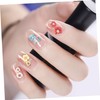 Baluue DIY Fingernail Flower Patches 12 Pieces Ceramic Nail Art