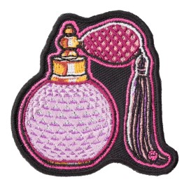 PatchStop Pink Glitz & Glam Perfume Bottle Patch, Ladies Patches