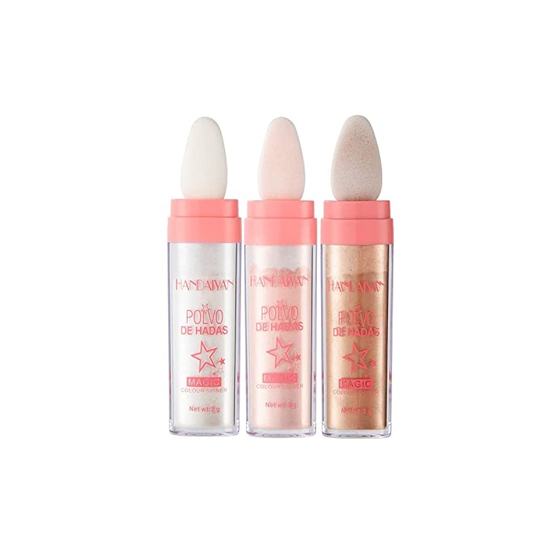 Highlight Patting Powder, Shimmer Face and Body Highlighter Powder Stick,