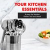 Chef Craft 8 Piece Stainless Steel Kitchen Utensil Set Durable