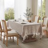 ZeeMart Hemstitched Striped Boho Tablecloth 54x70 Inch (Fit 3ft-4ft, Narrow