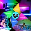 AILBTON Led Strip Lights,60ft Music Sync Color Changing, Built-in Mic,Bluetooth