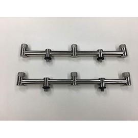 TMC 2 x 3 Rod stainless Steel buzz bars. 16mm, Solid, chunky, Carp, coarse fish - 31cm