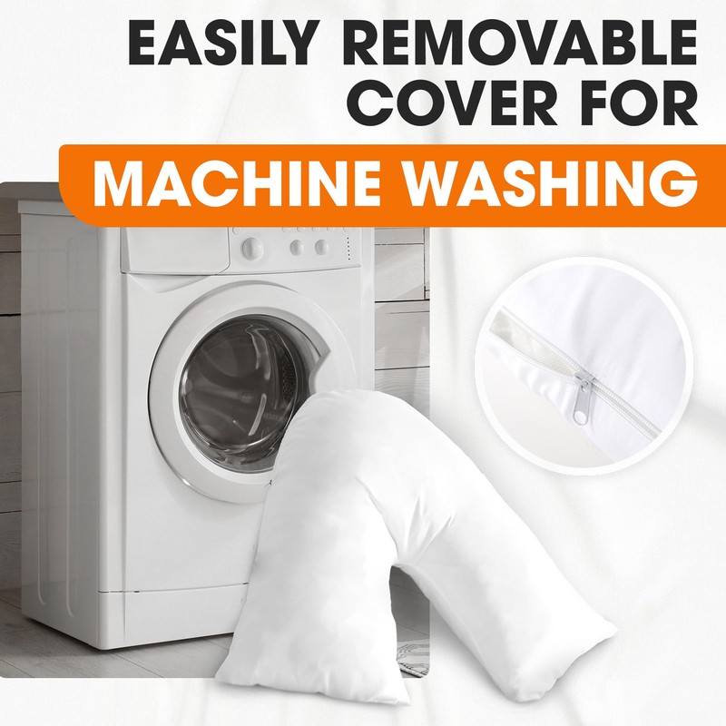 Cheer Collection Down Alternative V Pillowcase – Soft V-Shaped Pillow