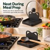Pot Lid & Spoon Holder for Kitchen Counter – Multifunctional