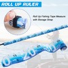 Fish Ruler Measuring Tape,2 Pack 36in/90cm Folding Fishing Ruler Roll