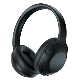 KAMLO Wireless Headphones Over Ear，65 Hrs Playtime Foldable Bluetooth 5.3 Headphones，6 EQ ModesFoldable Lightweight Headset with Deep Bass， for Travel/Office/Cellphone/PC (Black)