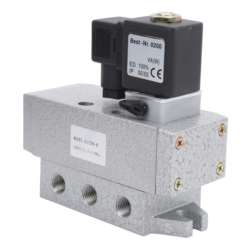 2 Position 5 Way Solenoid Valve Single Electric Control Industrial