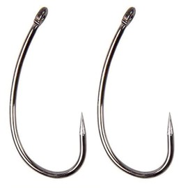 Fishing Carp Hooks,150pcs Barbless Carp Fishing Hook Circle Curve Shank Jigs Fishing Tackle Freshwater Saltwater (10# 150pcs)