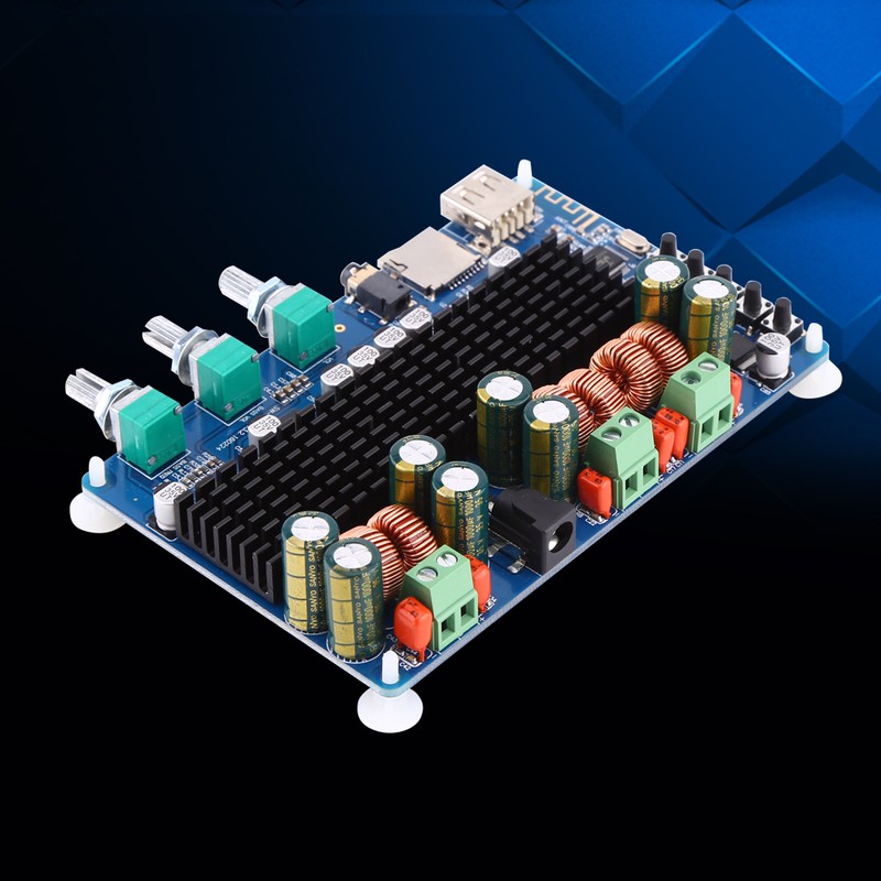 Digital 2.1 Channel Amplifier Board Bluetooth USB TF Input 50W+50W