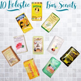 Worldly Finds Florida Water Soap Bar Set Every Variety 10 Pack, Florida Water Spiritual Cleansing Soap Scents: Sandalwood Soap, Sulphur Soap, Money Soap, Rue Soap, Pacholi Soap, Reuter, Rose,More!