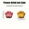 HELETY Crunchy Cat Treats Cat Claw Biscuits Cat Grass Bonus