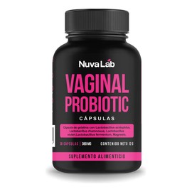 Probiótico Vaginal NuvaLab con Prebióticos y XOS para Salud Íntima Femenina, 30 Cápsulas