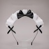 Guijinhao 3pcs Women Girls Lolita Headband,Lace Bow Hair Band Maid