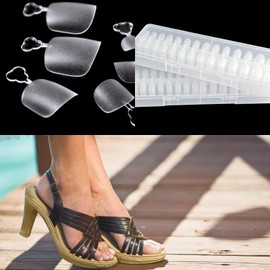 COLORBIRD Foot Nail Tips Ultra Thin Clear Pedicure Summer Foot Sanding Natural Fit (Foot, 260pcs)