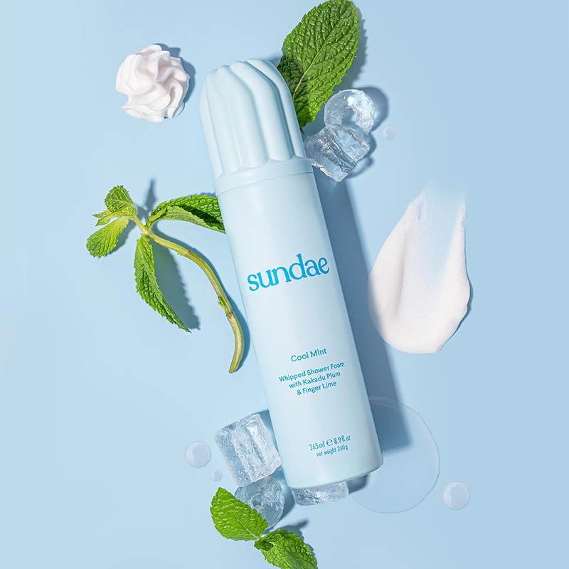 sundae Whipped Shower Foam Cool Mint Foaming Body Wash 8.9