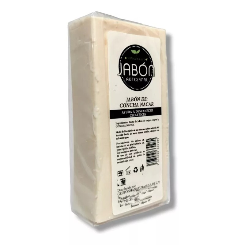 Shanatural's 5 Jabón Concha Nacar Natural Artesanal Vegano 100gr
