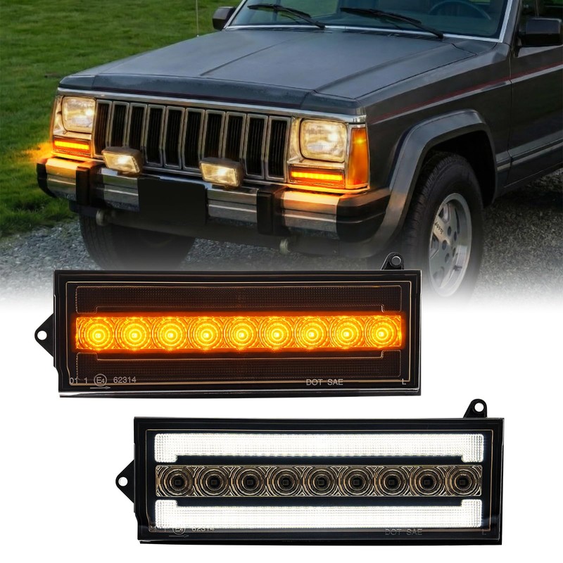 Turn Signal Lights for 1984-1996 Cherokee XJ 1986-1992 Comanche MJ