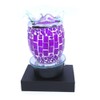 Crystal Clear Purple Contemporary Glass Design Plug-in Aroma Warmer and