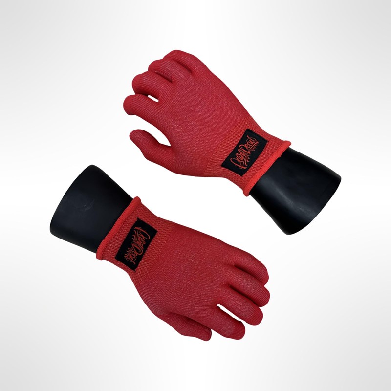 PROGLOVE HD RED Pair of Vinyl Wrap Gloves, Car Wrapping-