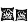 I Love German Shepherds Enthusiast Pride Throw Pillow