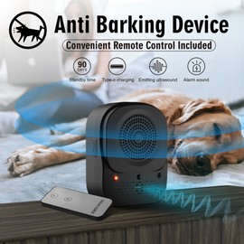 Ultrasonic Dog Repeller Dog Bark Deterrent Devices Rechargeable Portable Multifunctional Anti-Noise Anti-Barking Pet Dog Trainer Barking Silencer Indoor & Outdoor