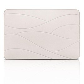 Elfcool Stone Bath Mat Diatomaceous Earth Shower Mat Non Slip Quick Dry Bath Stone Mat Super Absorbent Bathroom Floor Mat for Bathroom Kitchen Counter (Off White 01)