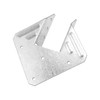 QWORK Galvanized 18-Gauge Hurricane Tie, 40 Pack Steel Connector for