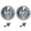 Octane Lighting 7 Inch Crystal Glass/Metal Headlight 60/55 Halogen H4