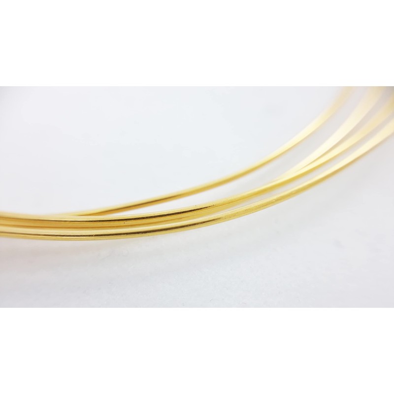 24 Gauge 99.99% Pure 24K Solid Yellow Gold Wire Round