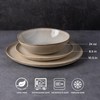 AmorArc Ceramic Dinnerware Sets,Handmade Reactive Glaze Stonewre Plates and Bowls