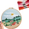 Friendship Bracelet String 24 Rainbow Color Skeins, Embroidery Floss Cross