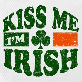 CafePress Kiss Me Im Irish Cap Unique Adjustable Baseball Hat White