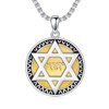 PDTJMTG Star of David Necklace with Name of God YHWH