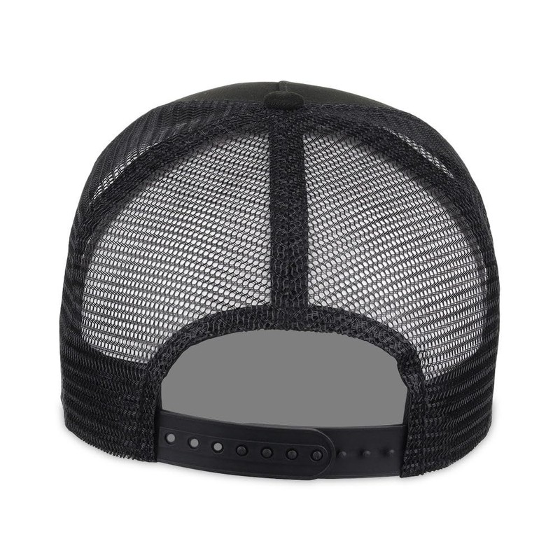 Lids Blank Pivot A-Frame Trucker Adjustable Snapback Hat, Black