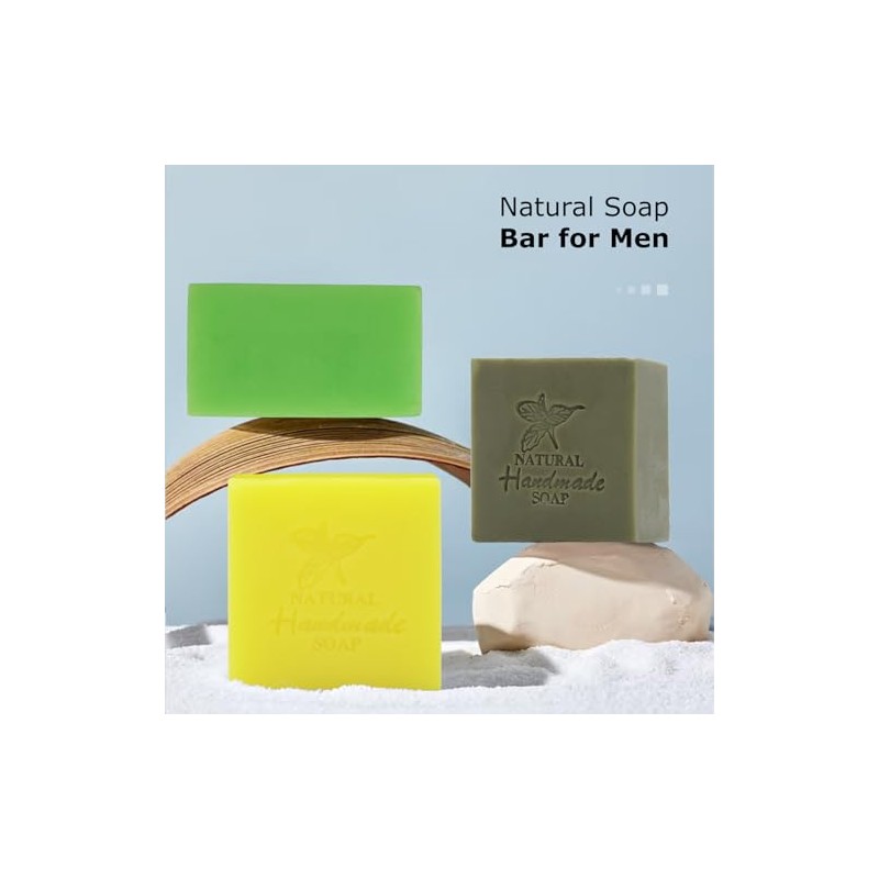 3 Pastillas De Jabón Natural Para Baño - Aceites Esenciales