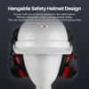 GOL-SIV 32dB Ear Muffs Hard Hats,For Construction,Gun Range,Airport,Shooting,Lawn Mowing